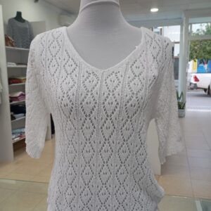 Jersey calado blanco