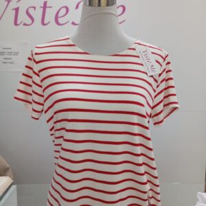 Camiseta rayas rojas