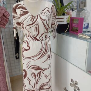 Vestido estampado lazo