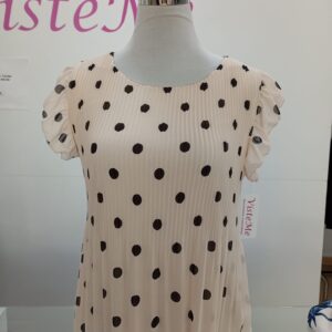 Blusa plisada lunares