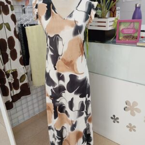 Vestido largo estampado