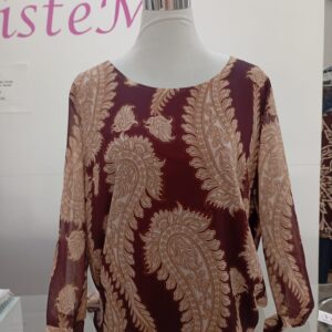 Blusa estampada de gasa